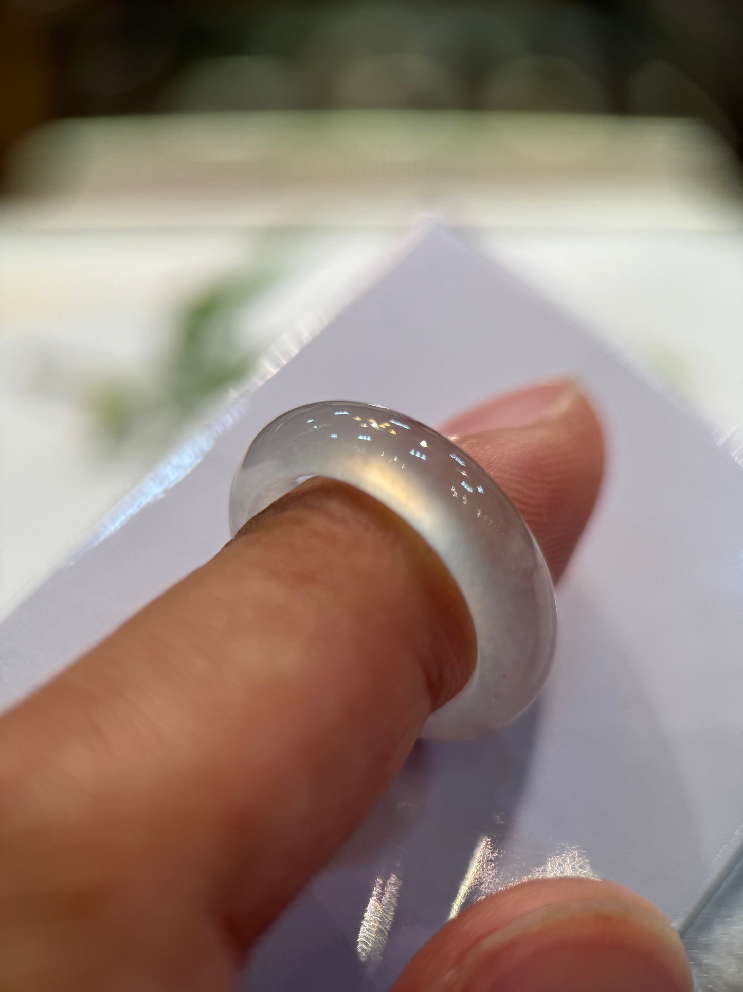 Highly Translucent Hololith Ring (R129)