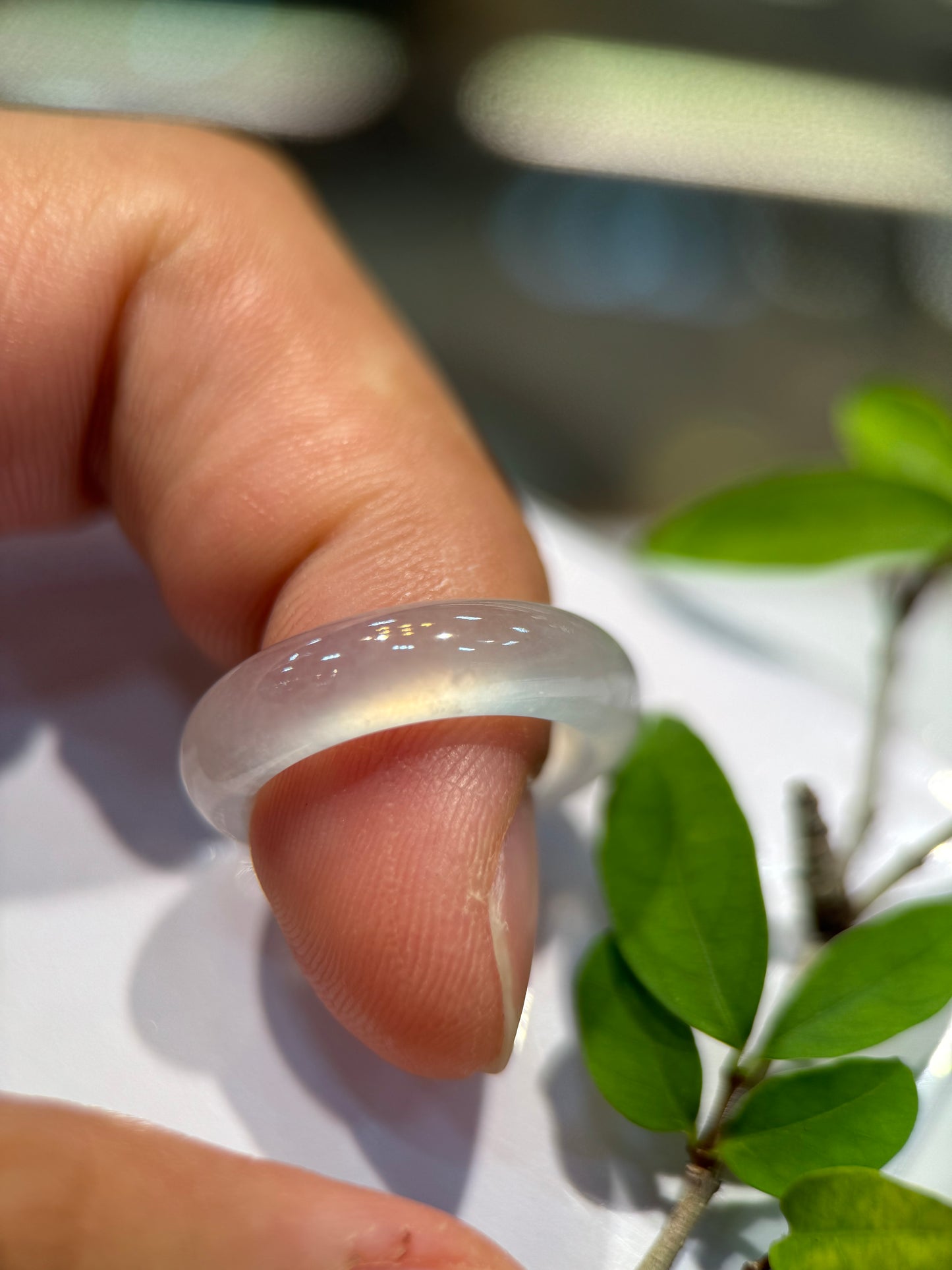 Highly Translucent Hololith Ring (R129)