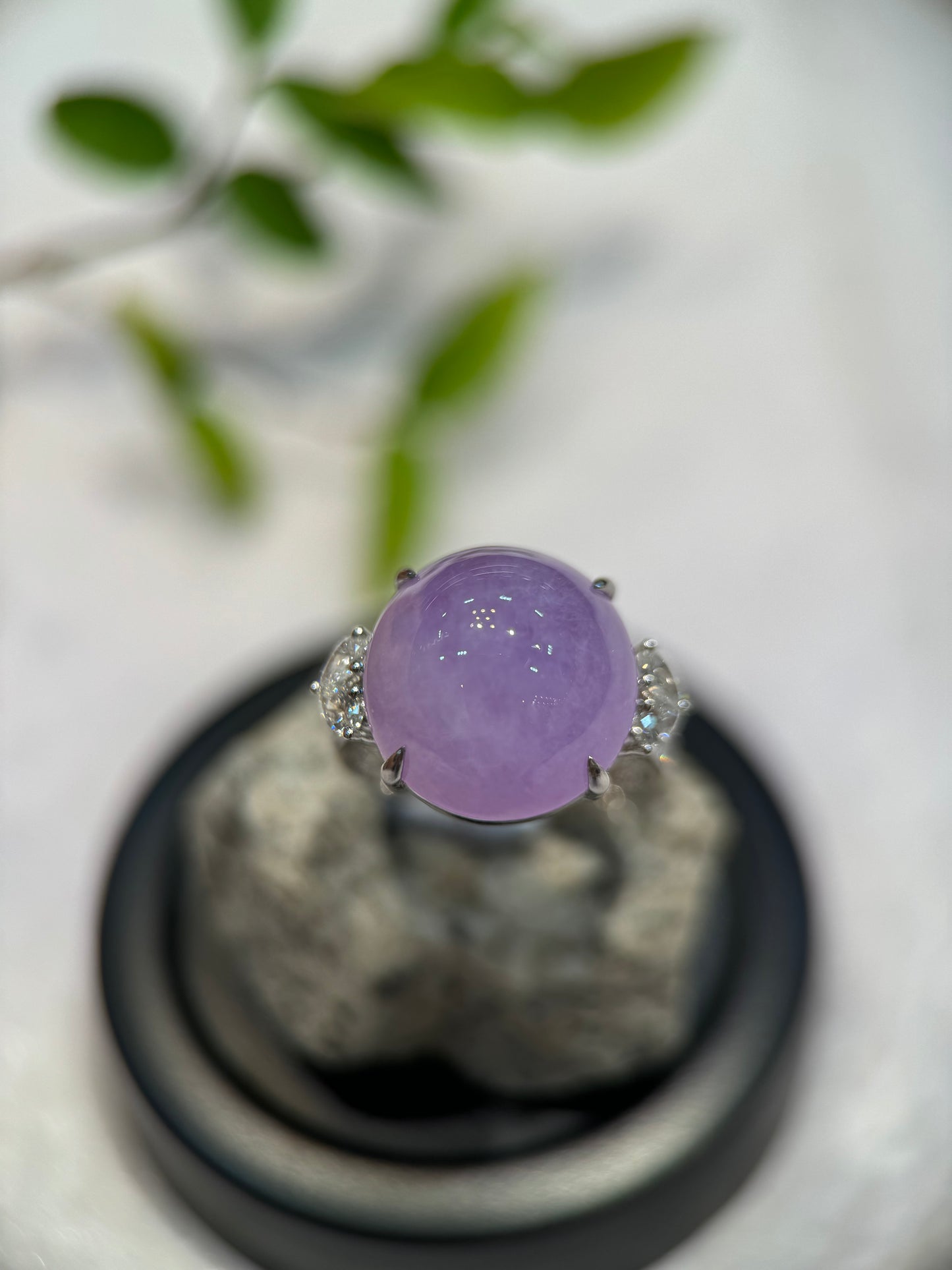 Icy Lavender Cabochon Ring (R130)