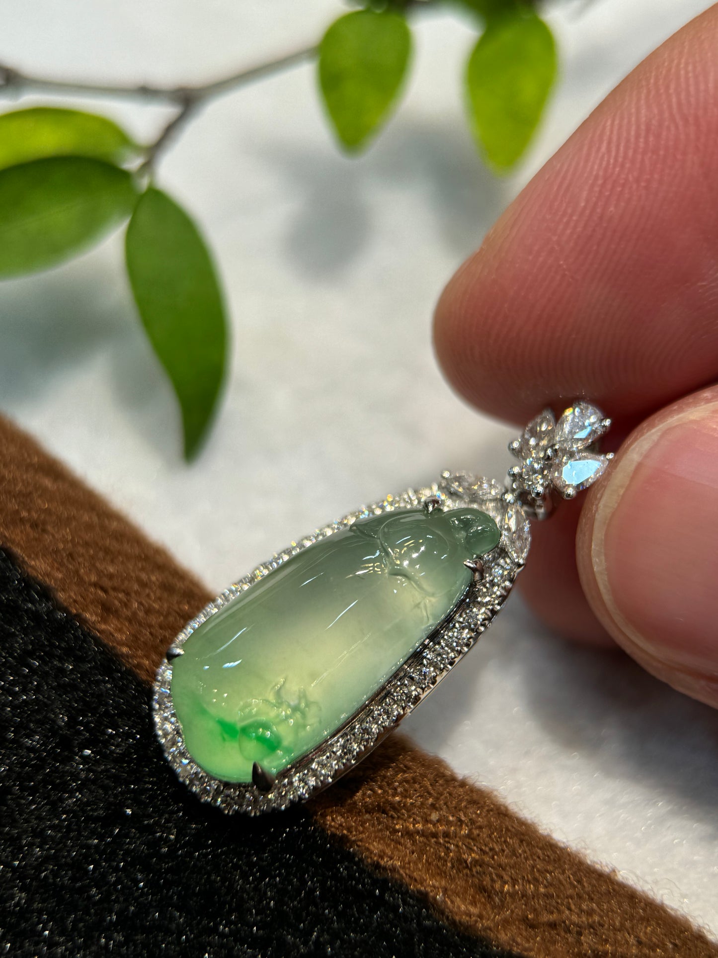 Icy Green Melon (福瓜) Pendant (P138)