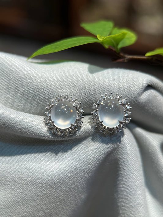 Glassy Cabochon Earring (E319)