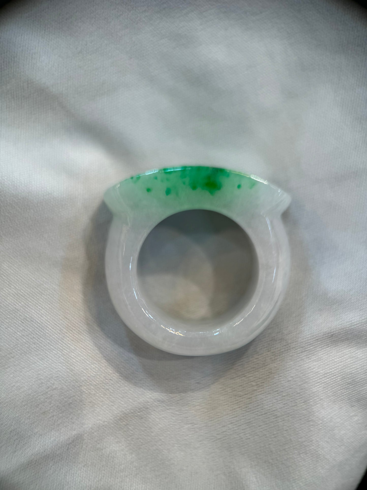 Green Saddle Jade Ring (R118)