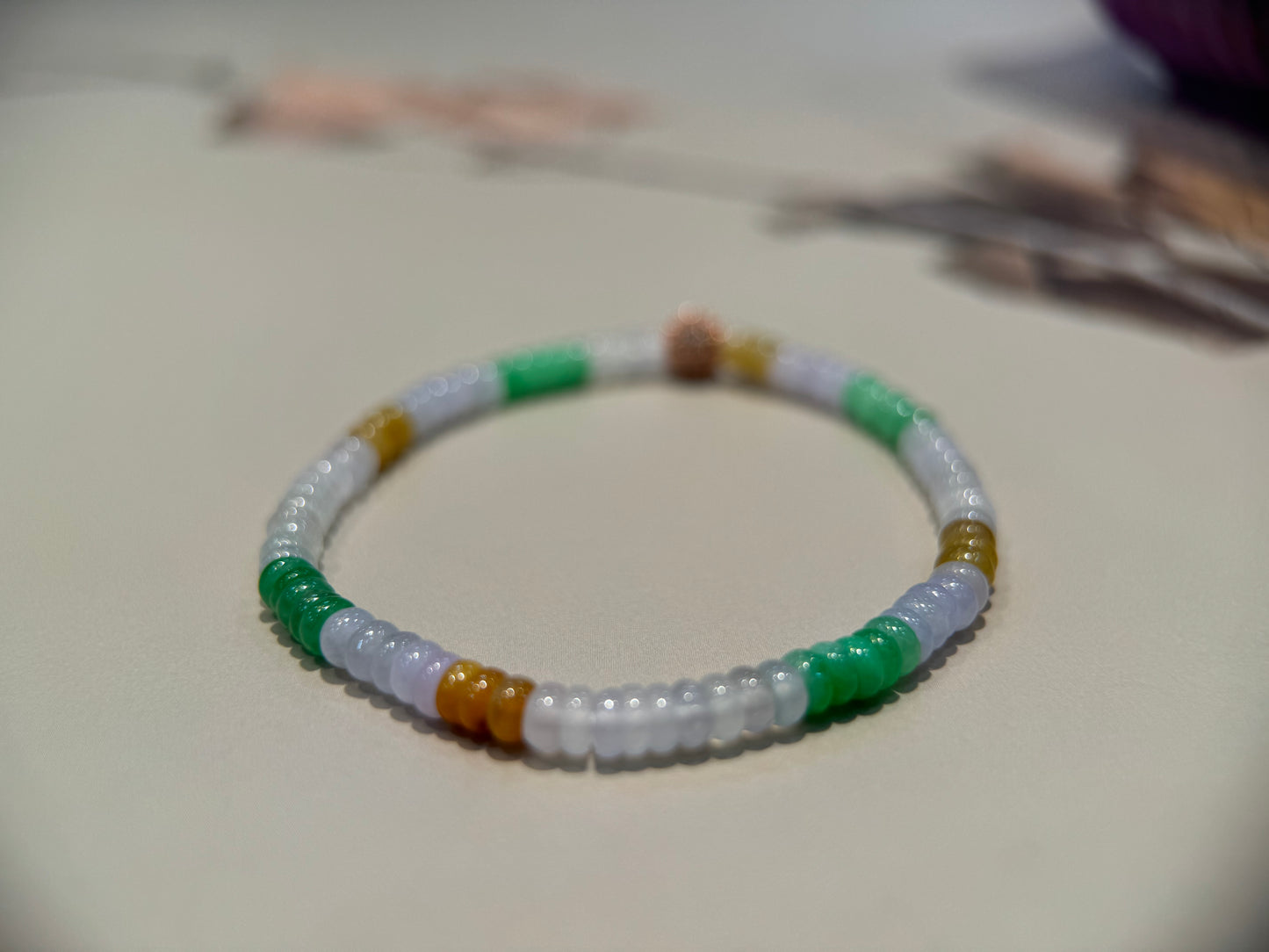 Multi-colour abacus Bead Bracelet (B002)