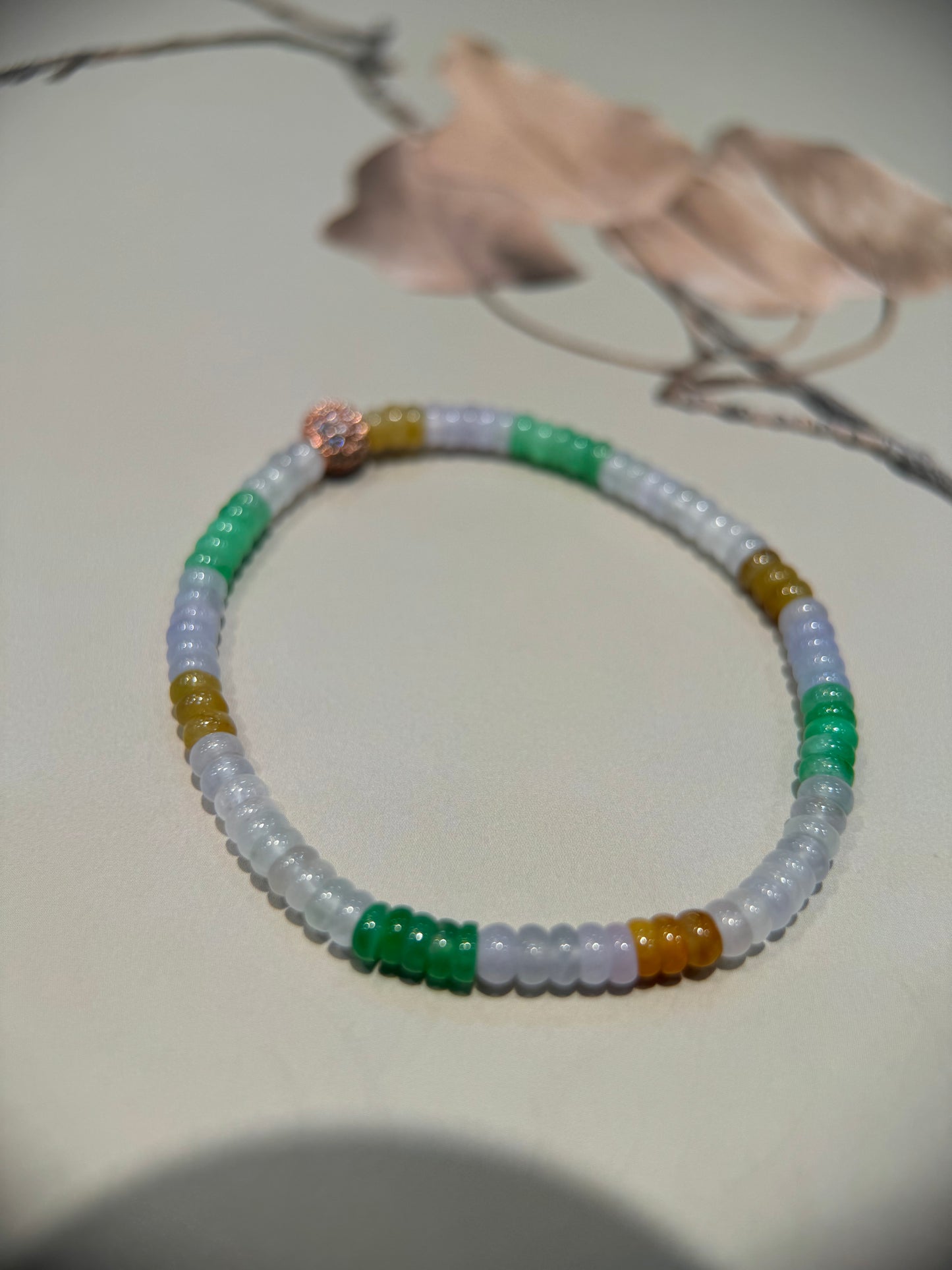 Multi-colour abacus Bead Bracelet (B002)