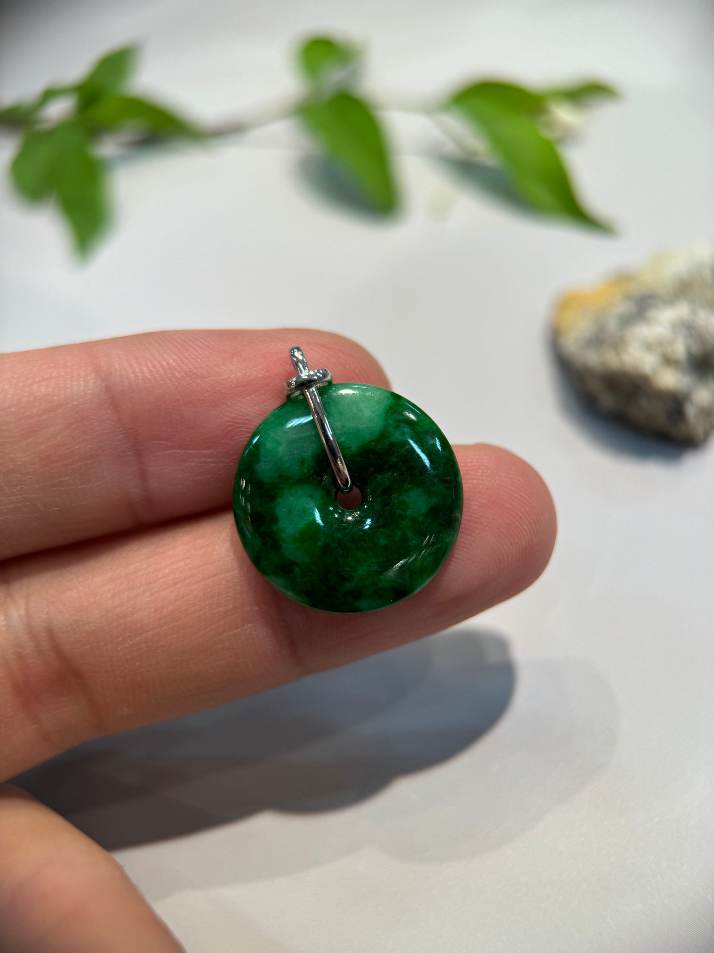 Green Safety Coin Pendant (P121)