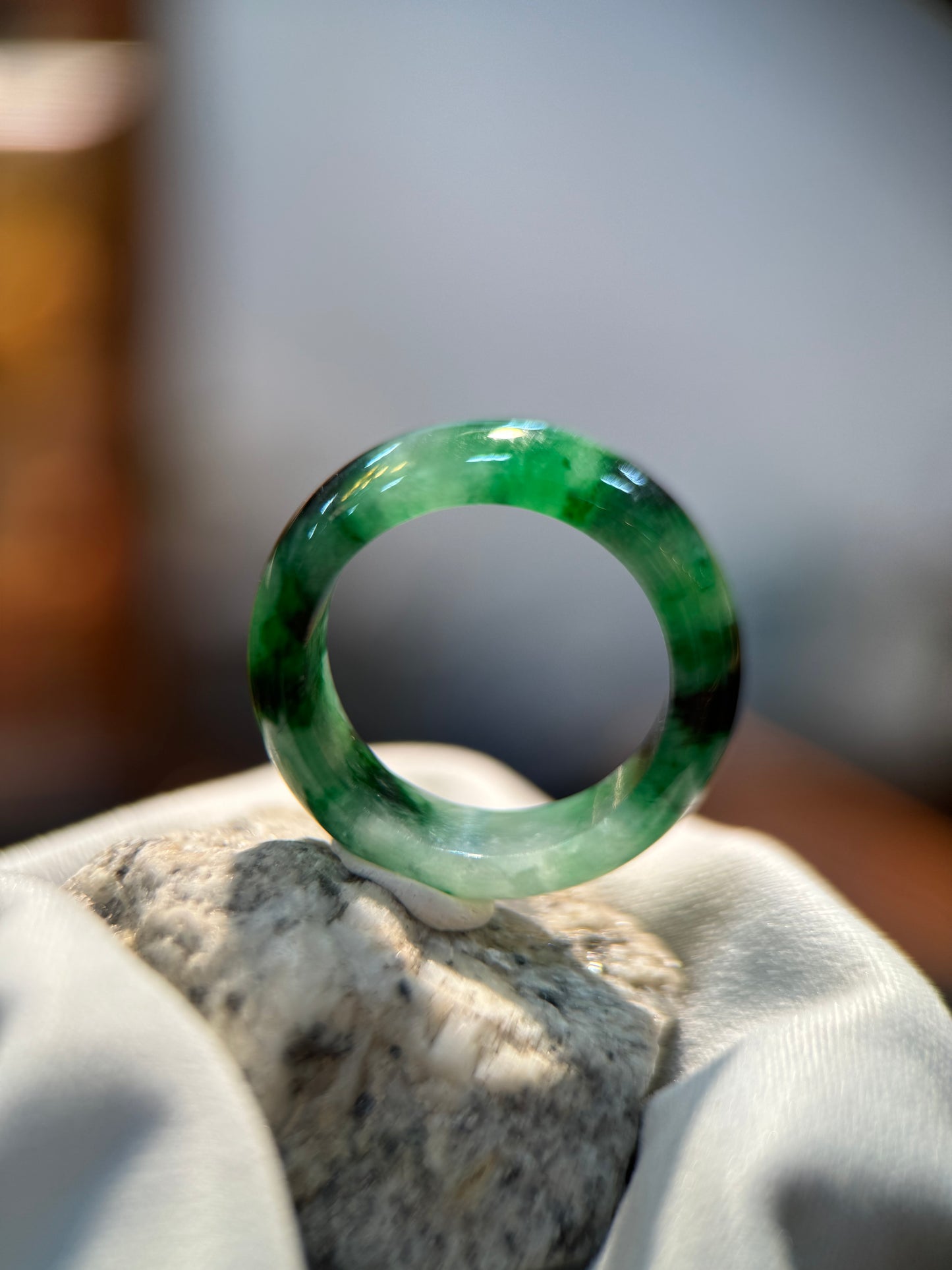 Dark Green Hololith Ring (R119)