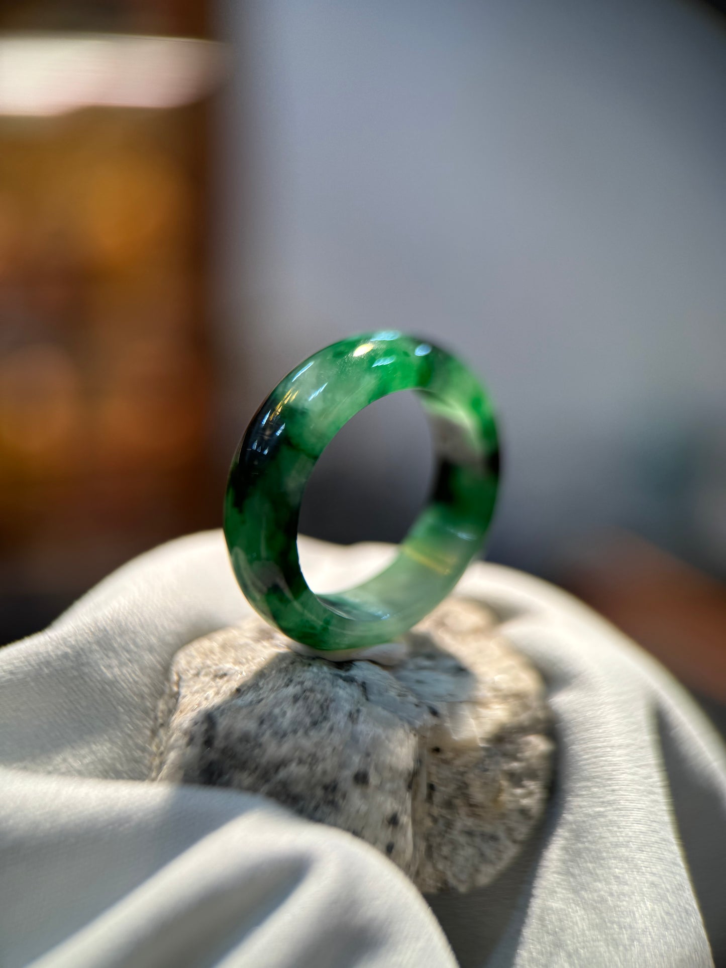 Dark Green Hololith Ring (R119)