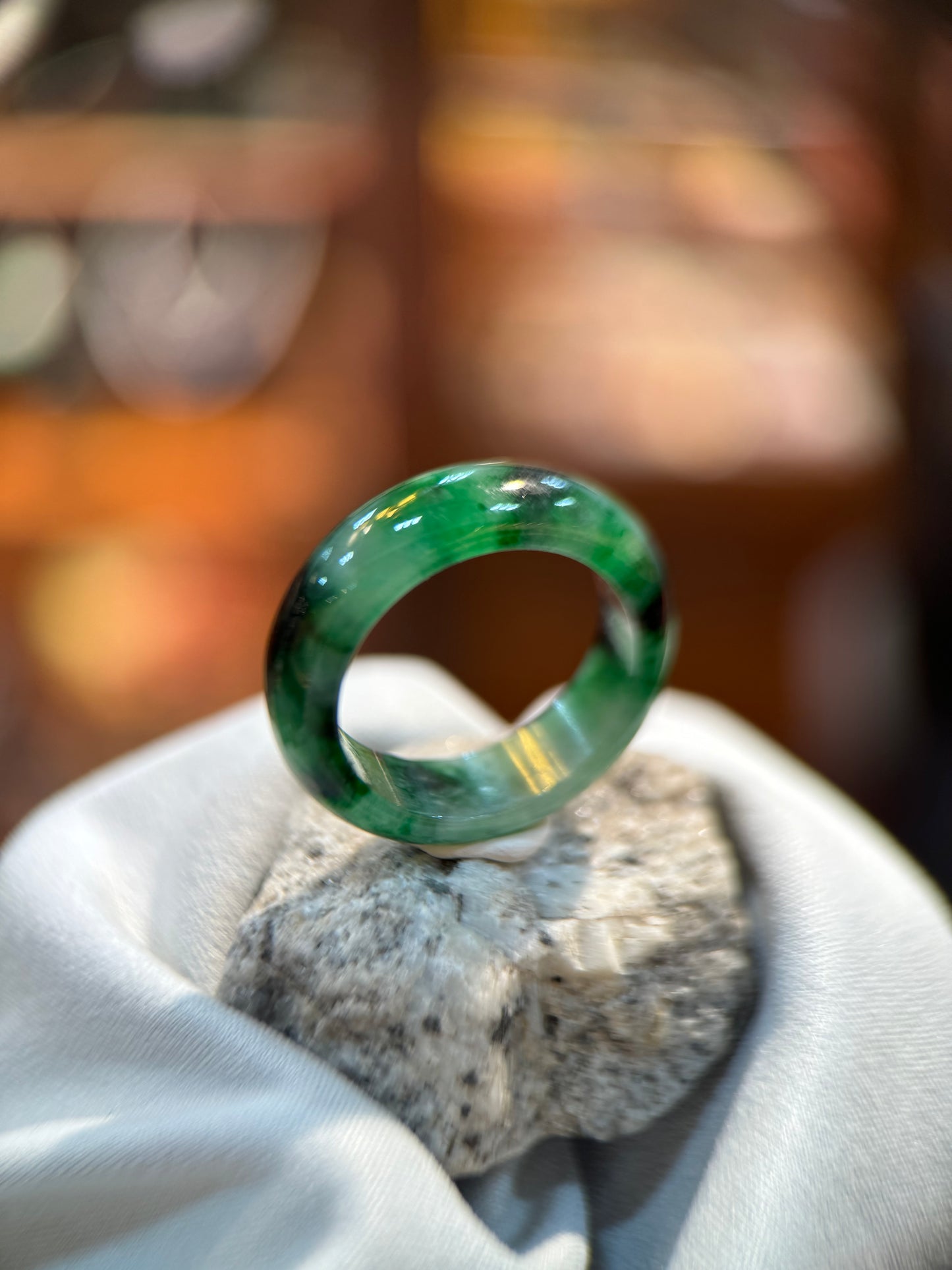 Dark Green Hololith Ring (R119)