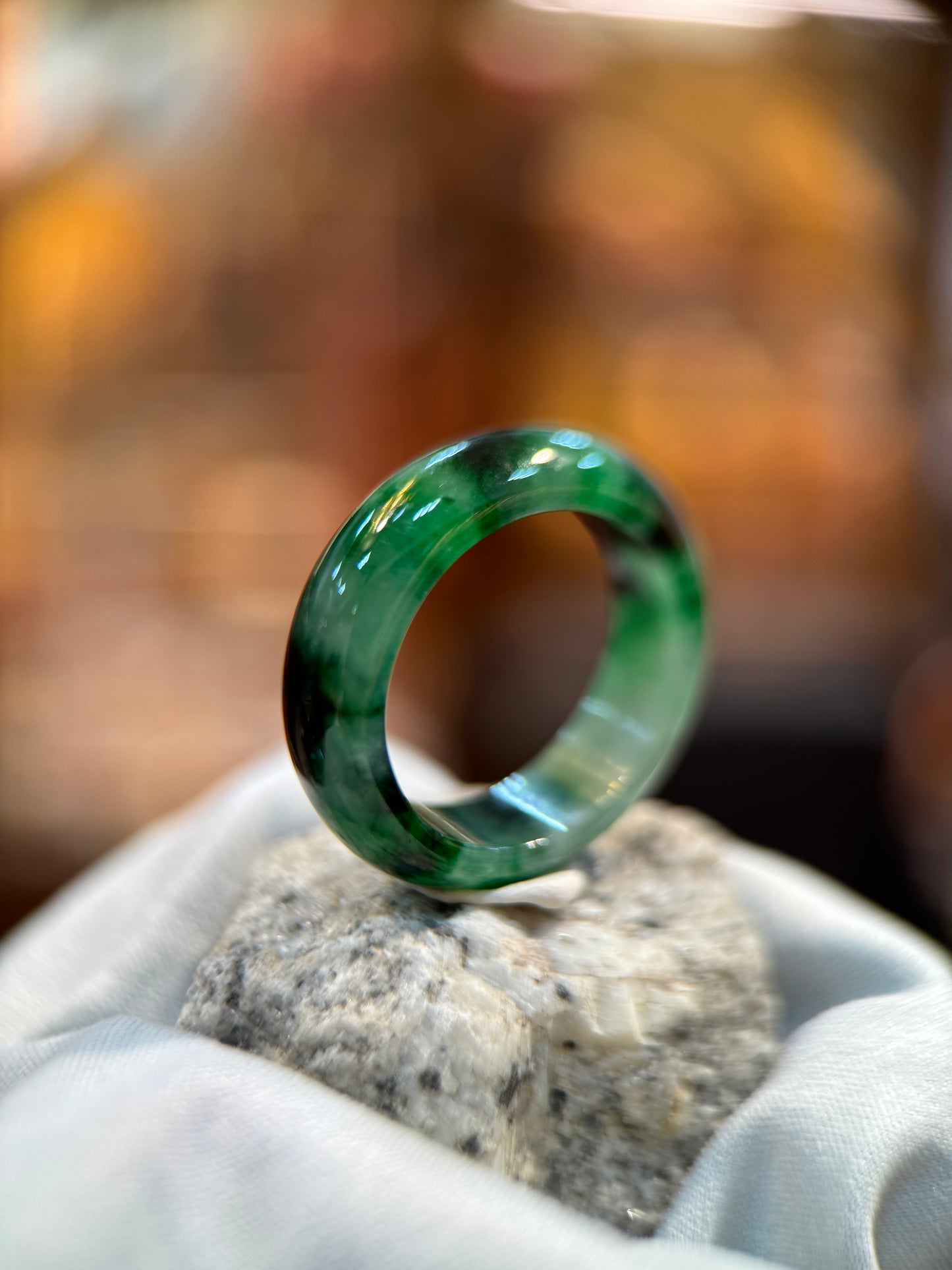 Dark Green Hololith Ring (R119)