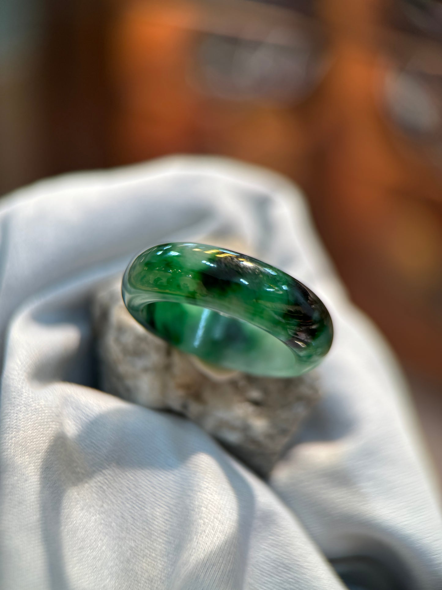 Dark Green Hololith Ring (R119)