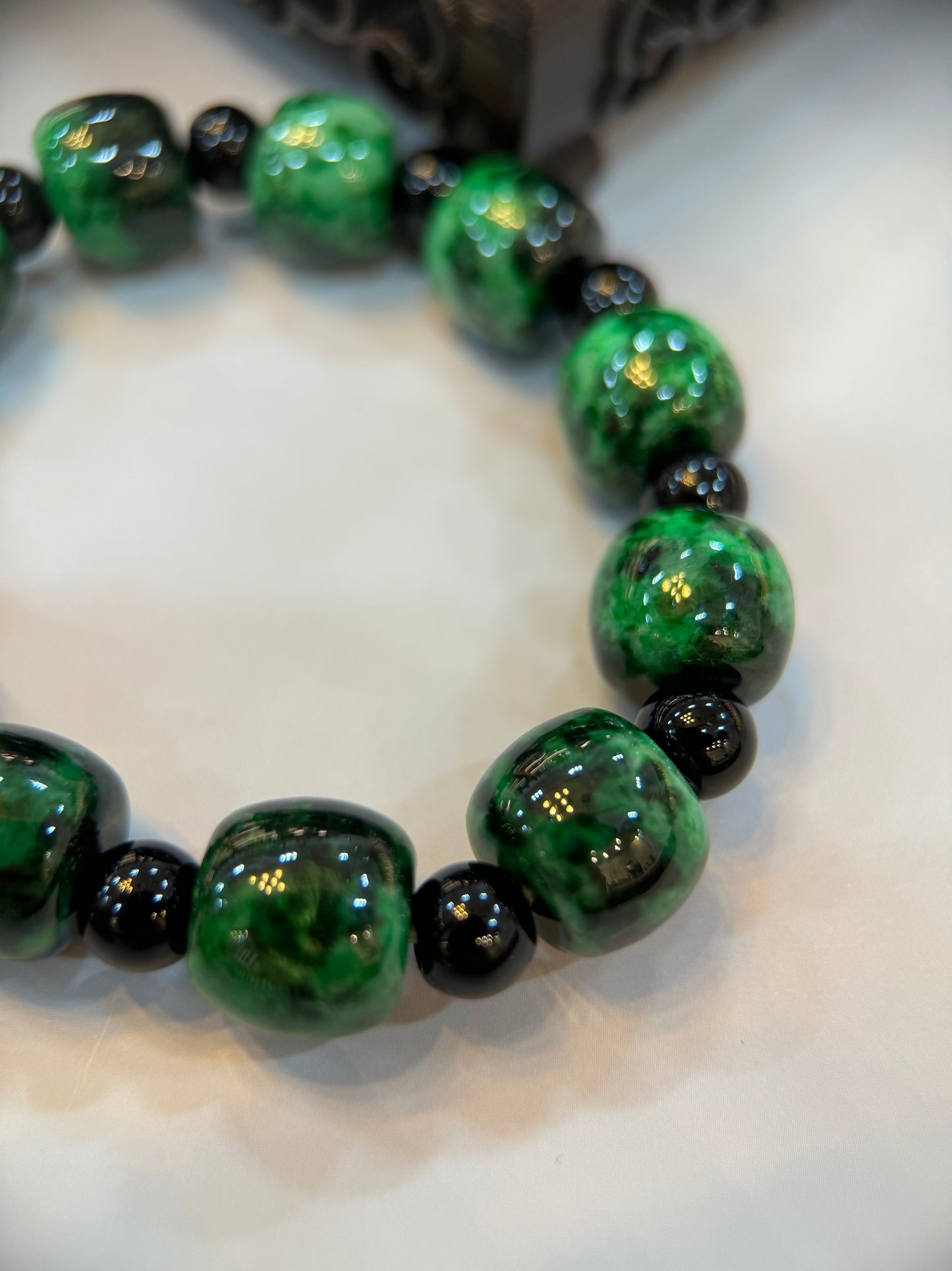 Dark Green Jade Bracelet (B005)