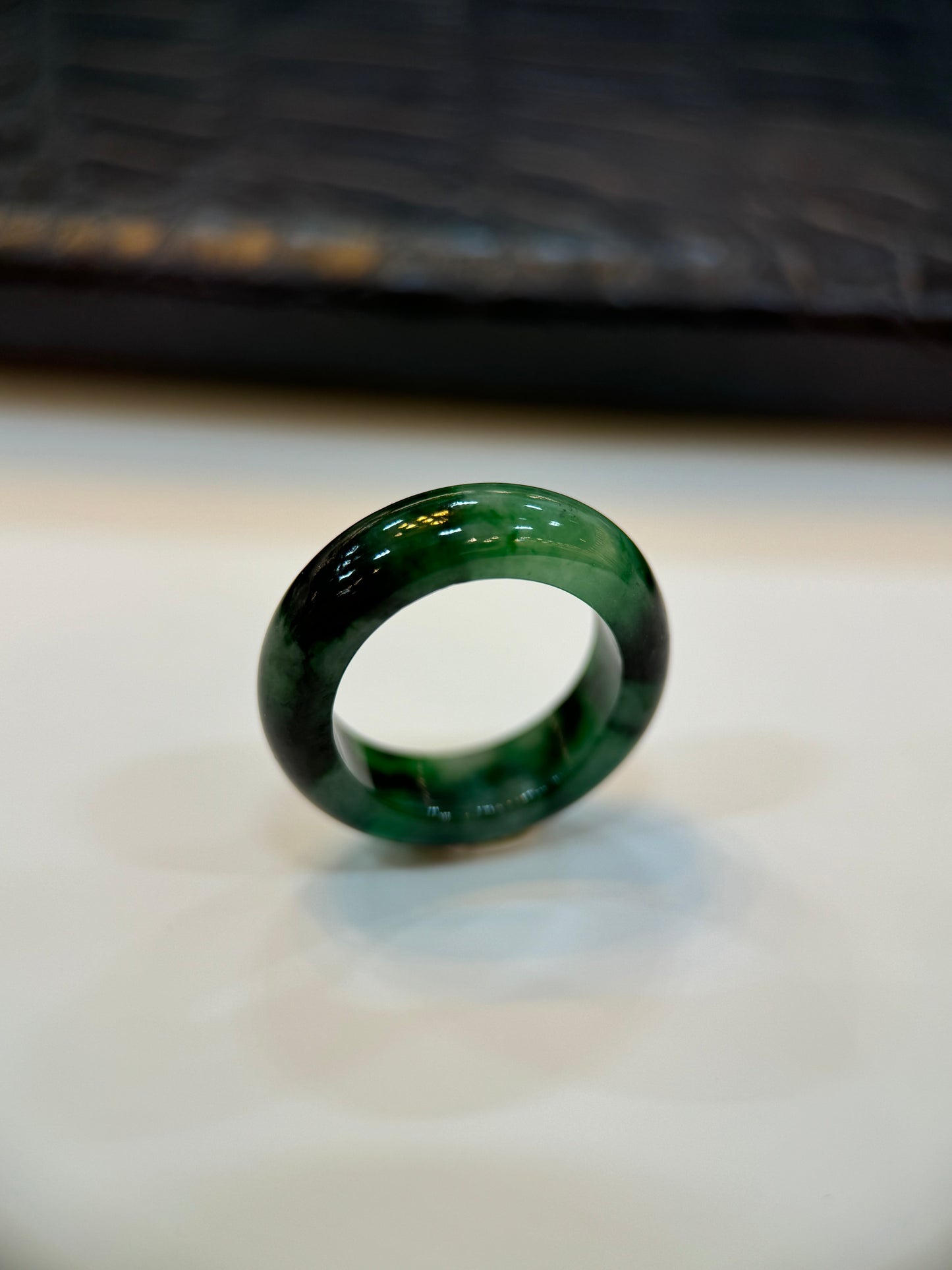 Dark Green Hololith Ring (R123)