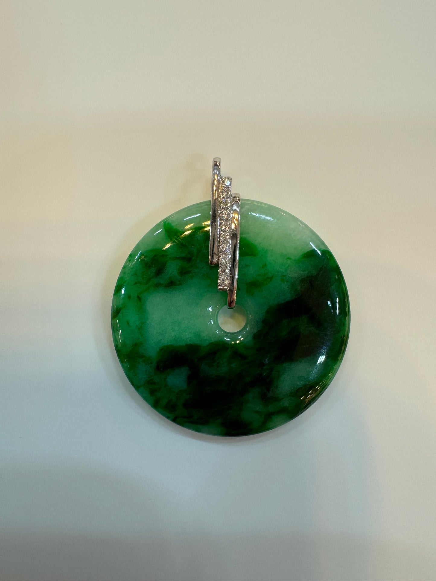 Green Safety Coin Pendant (P123)