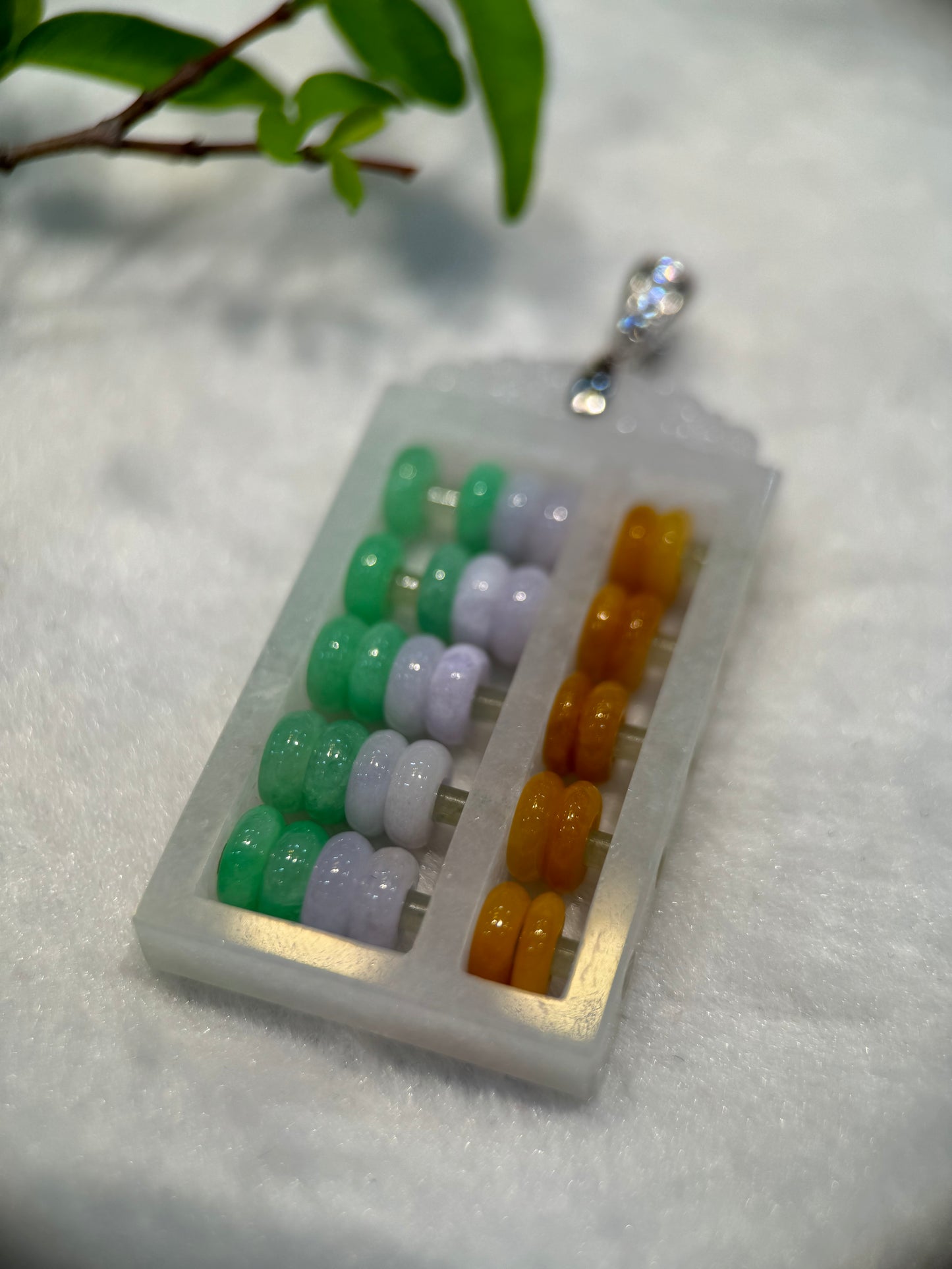 Abacus Jade Pendant (P131)