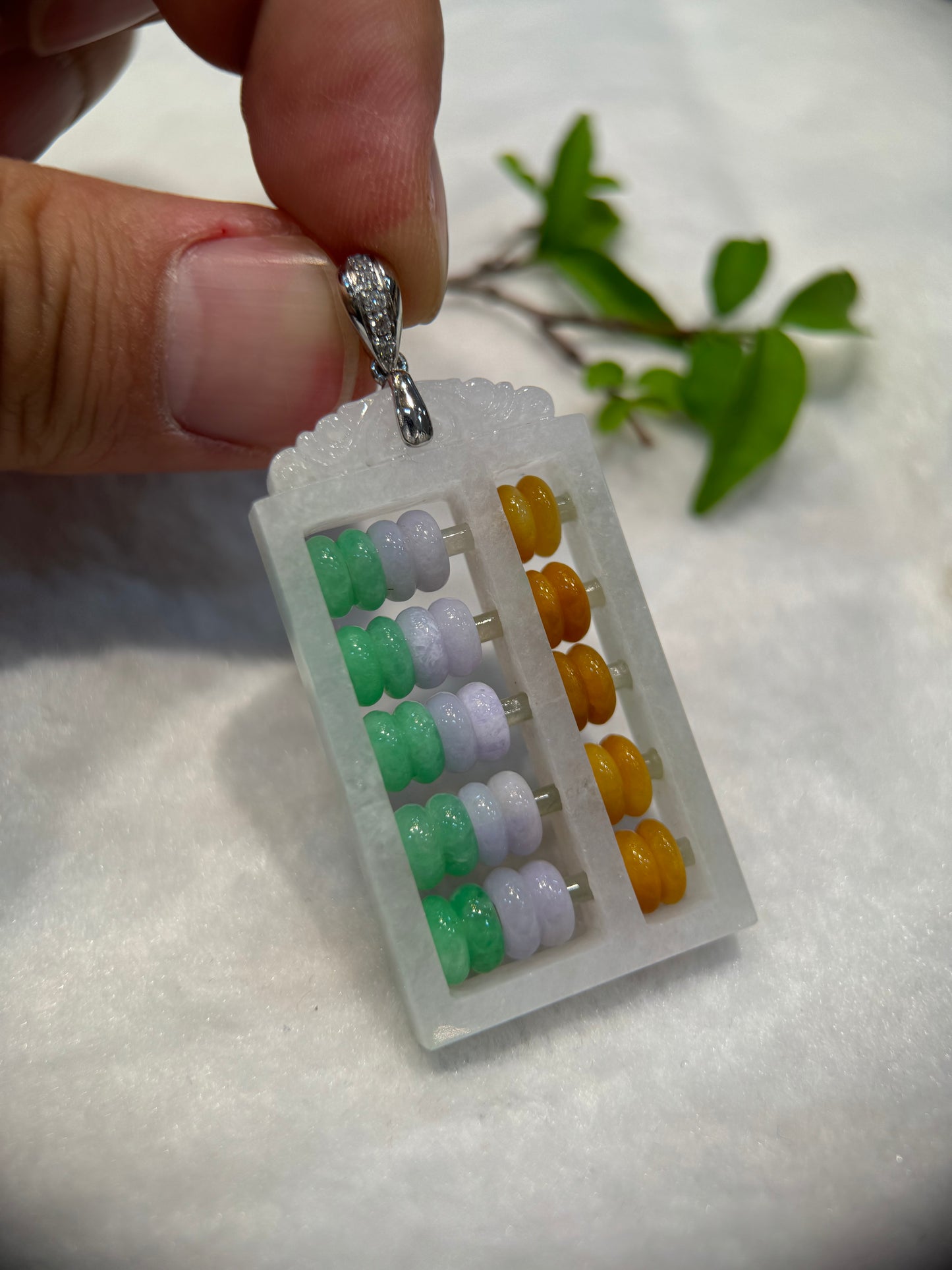 Abacus Jade Pendant (P131)