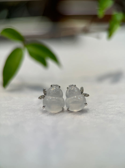 Icy Hu Lu（葫芦）Ear Studs (E312)