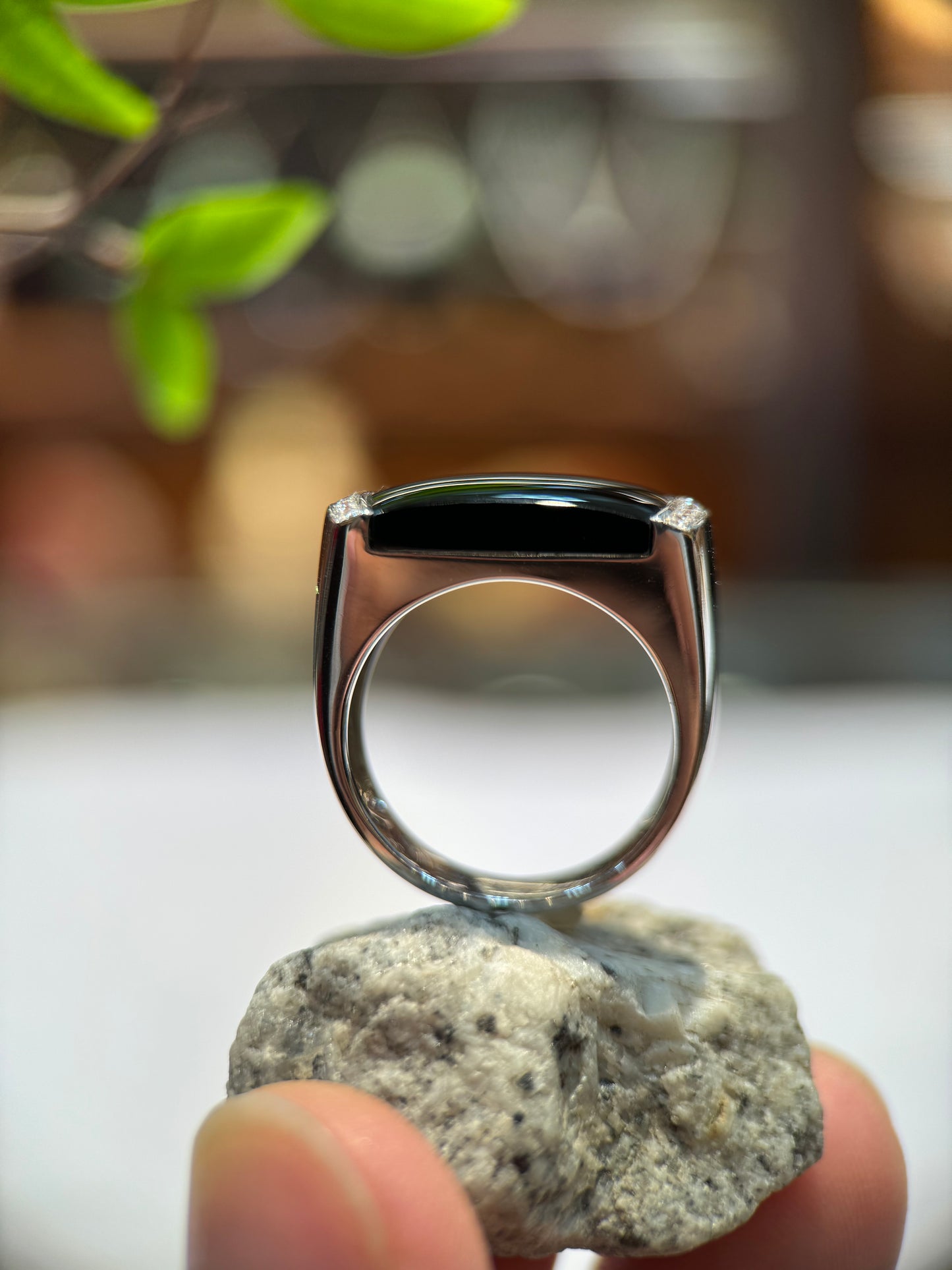 Omphacite Saddle Jade Ring (R126)