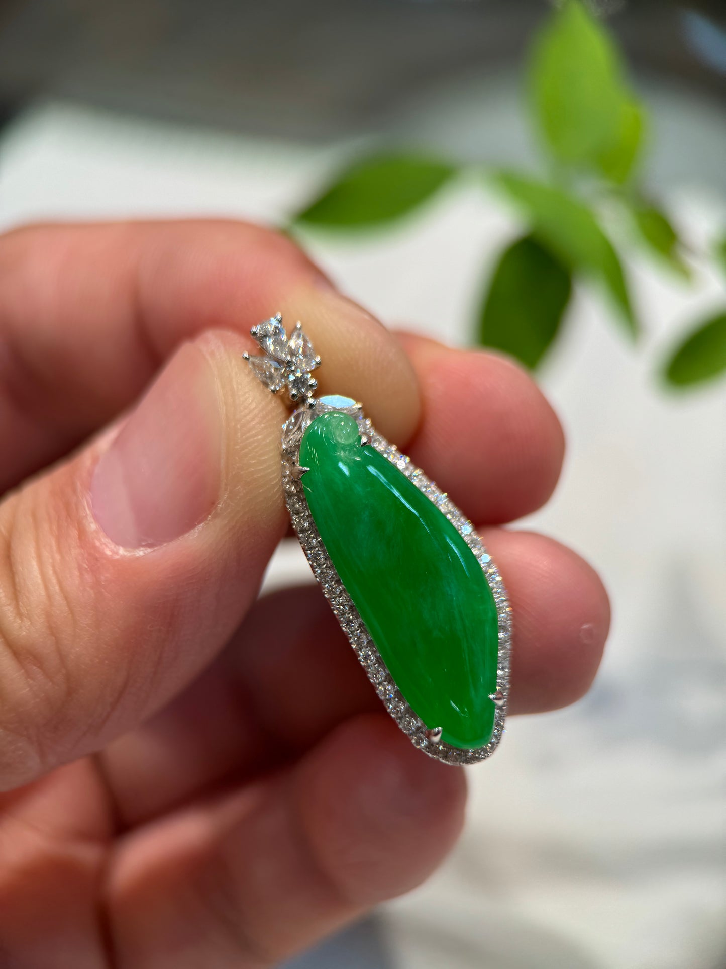 Green Melon (福瓜） Pendant (P129)