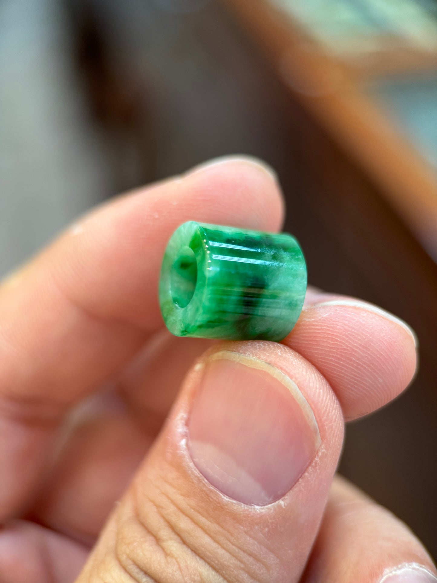 Green Jade Barrel (P114)