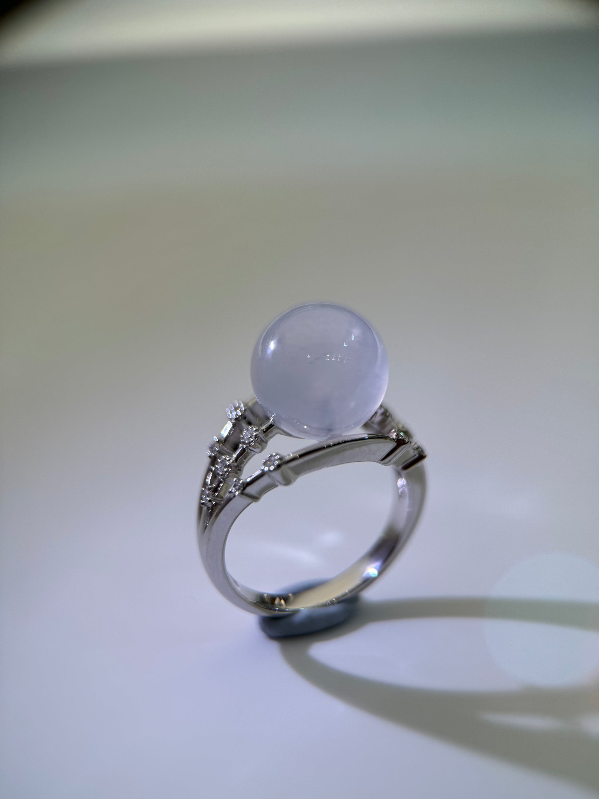 Icy Round Bead Ring