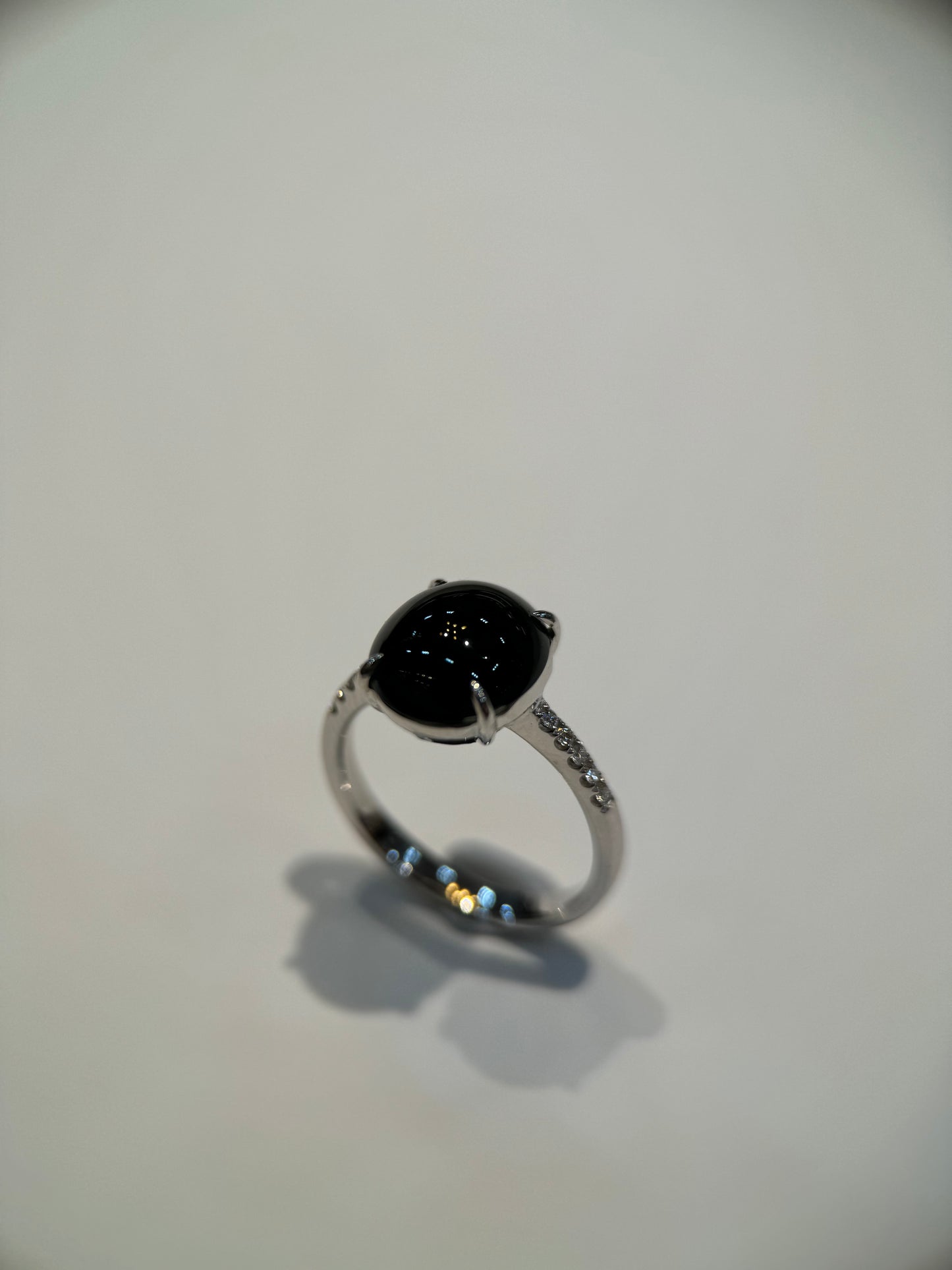 Omphacite Cabochon Ring (R104)