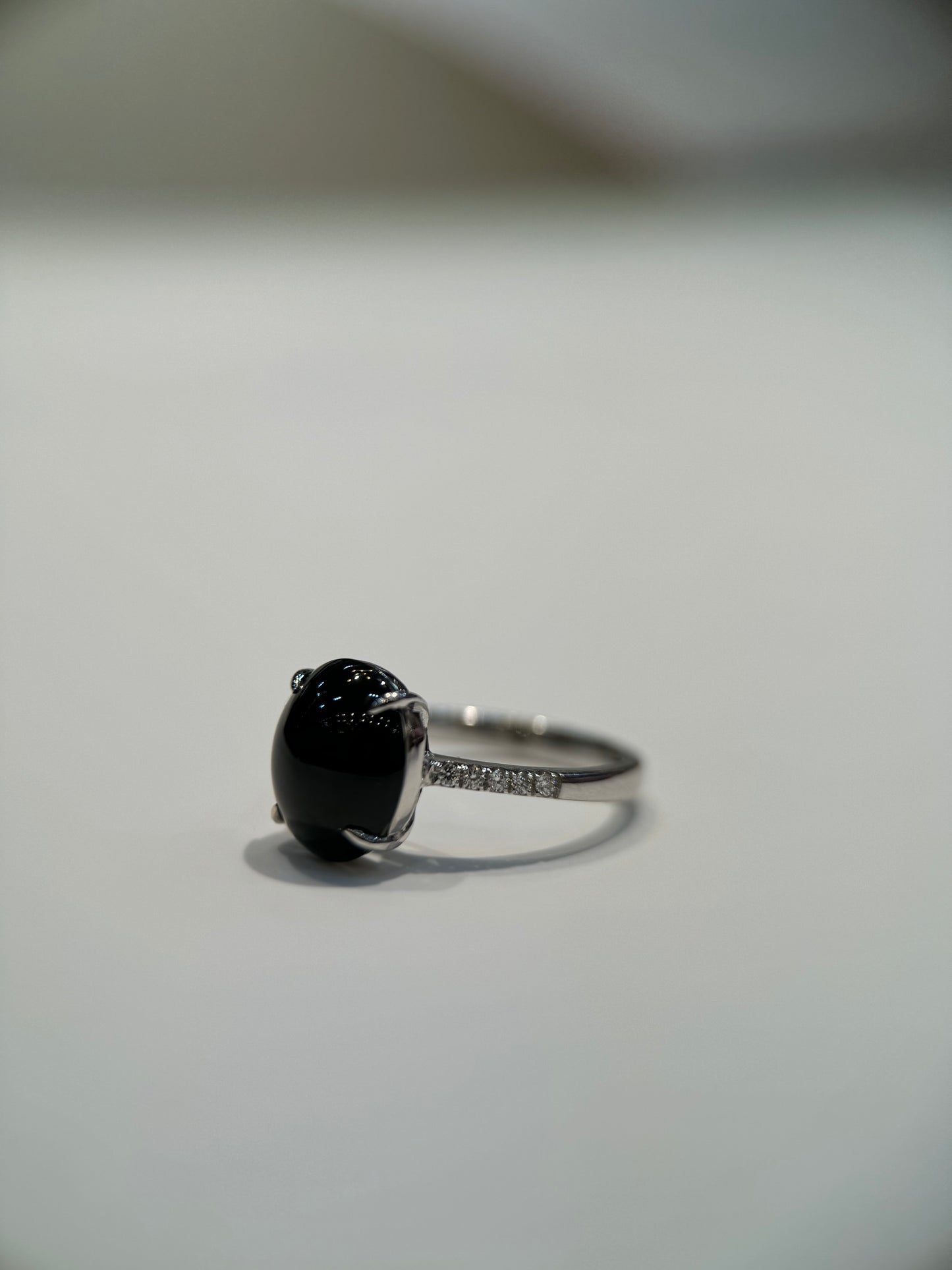 Omphacite Cabochon Ring (R104)