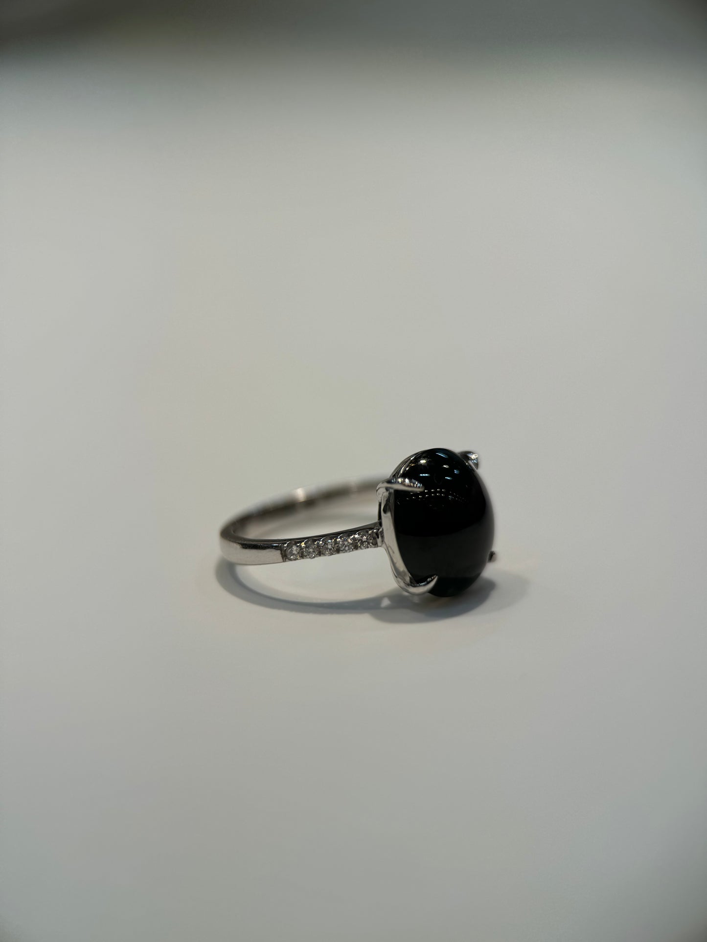 Omphacite Cabochon Ring (R104)