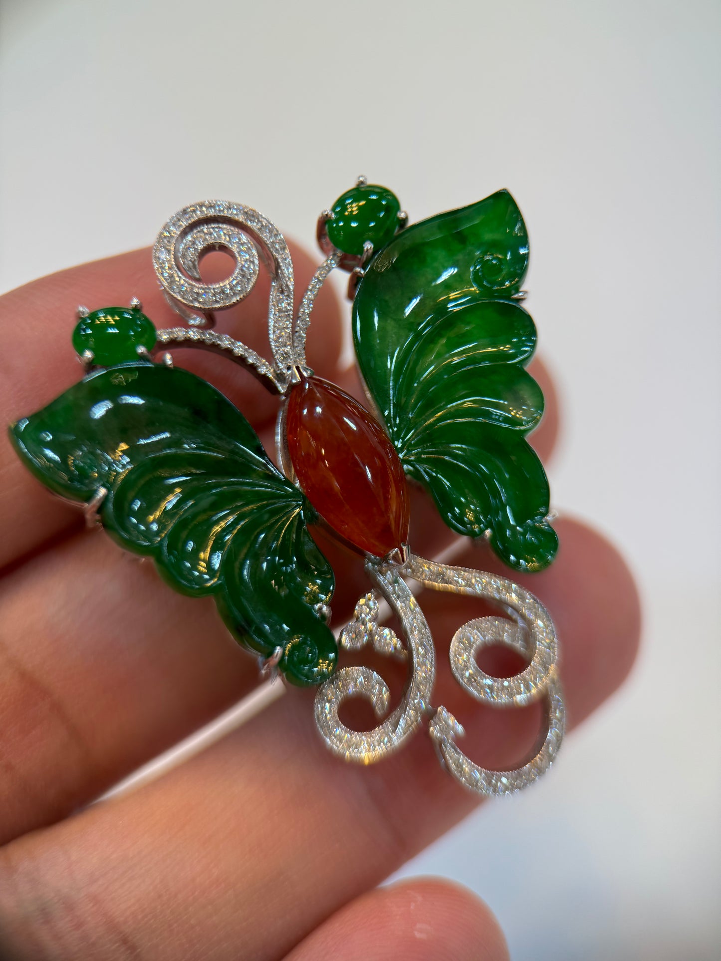 Green Butterfly Pendant (P110)