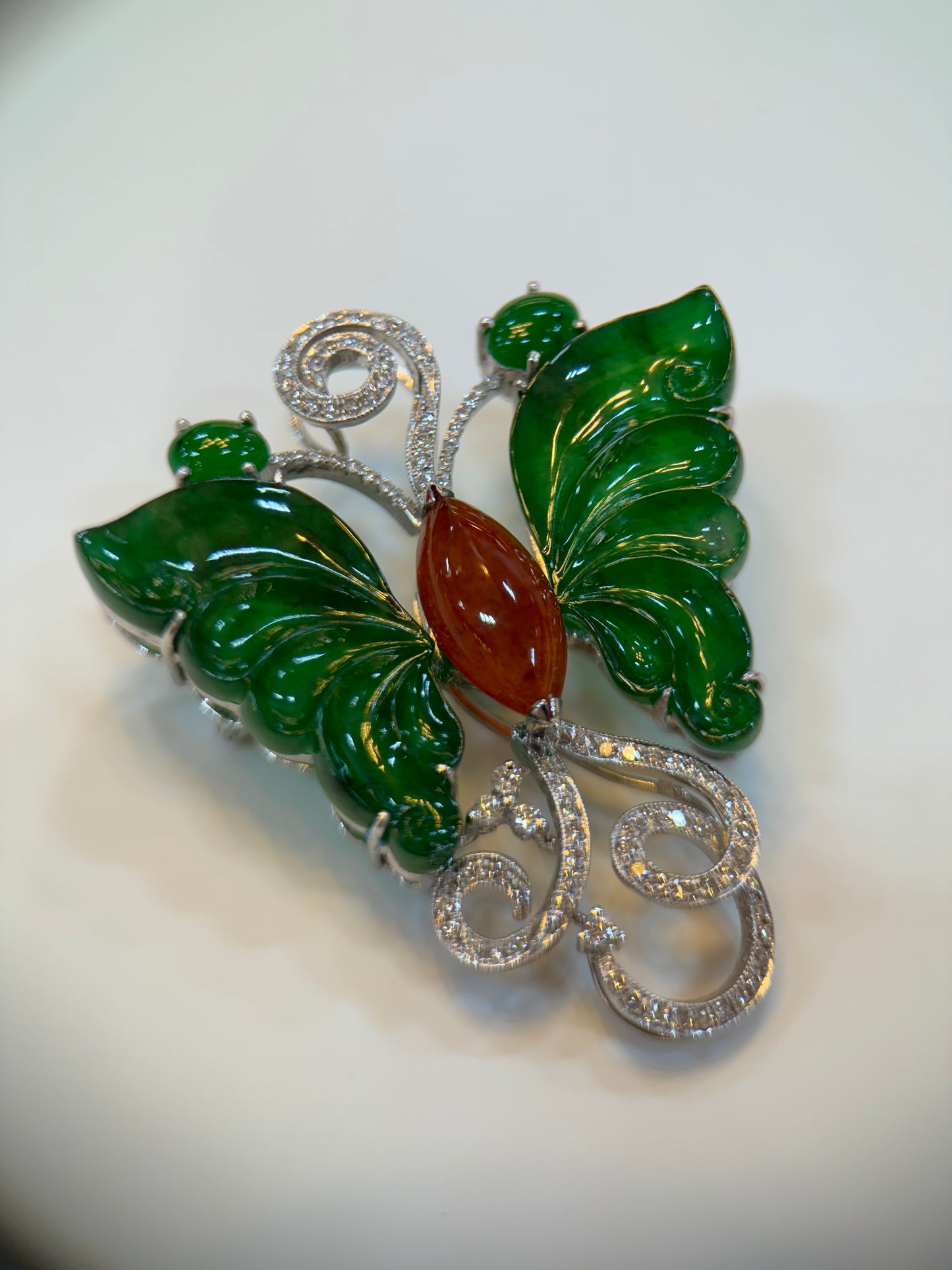 Green Butterfly Pendant (P110)