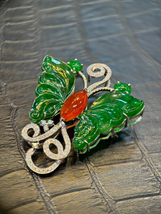 Green Butterfly Pendant